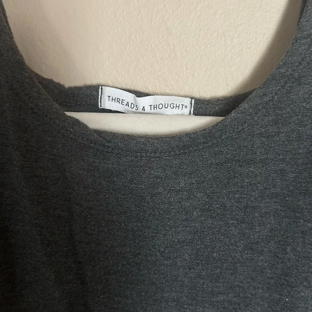 Threads 4 Thought Charcoal Long Sleeve Top - Picture 4 of 7